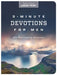 3-Minute Devotions for Men Large Print: 180 Challenging Readings by Compiled by Barbour Staff