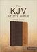 The KJV Study Bible, Large Print (Indexed) [Two-Tone Brown Alpha & Omega] by Barbour Bibles