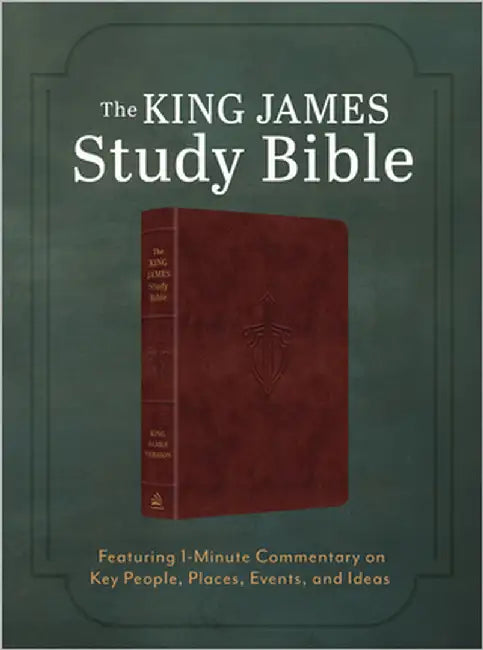 The King James Study Bible: Featuring 1-Minute Commentary on Key People, Places, Events, and Ideas [Men's Cover] by Barbour Bibles