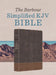 The Barbour Simplified KJV Bible--Deluxe Edition [Two-Tone Brown Stitched Cross] by Barbour Bibles