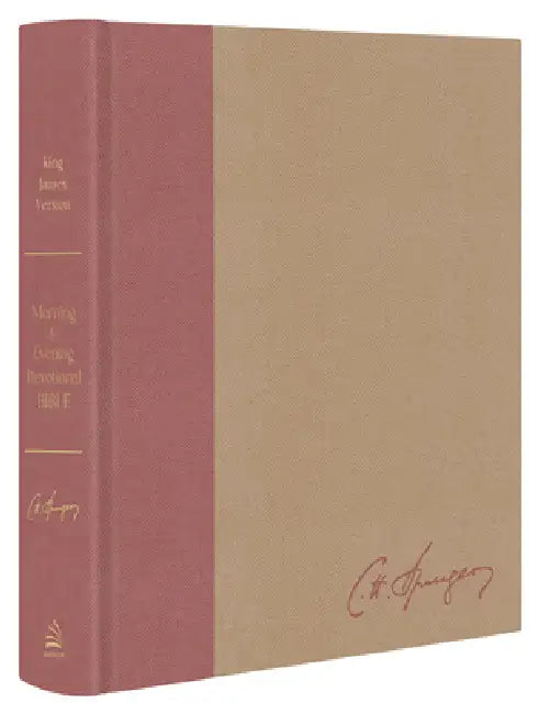 Charles Spurgeon's Morning & Evening Devotional Bible KJV [Rose Gold & Sand Signature]: Featuring the Complete Text of the Classic Twice-A-Day Devotio by Charles Spurgeon