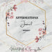 Affirmations Journal (Monthly) by Banica Atri