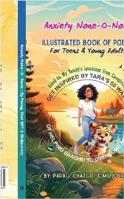 Anxiety None-O-None: Tara's 50 ways of helping Baaghu to overcome anxiety (Color Version): Illustrated book of poems for teens and young adults by Parag Dhruva Pandey