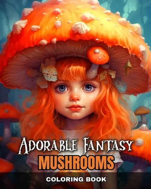 Adorable Fantasy Mushrooms Coloring Book: Magical Mushrooms Coloring Pages for Adults, Teens, and Kids by Regina Peay