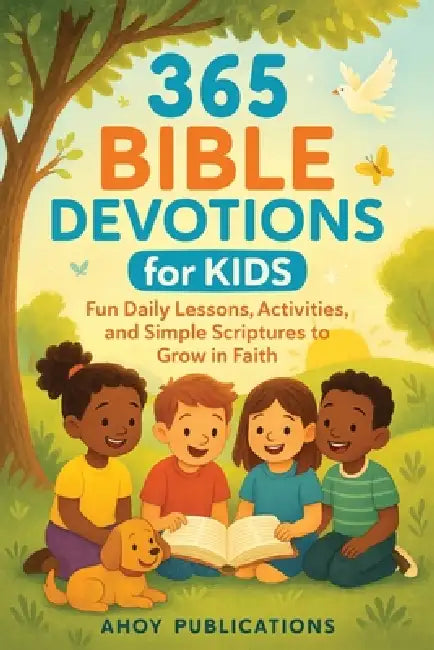 365 Bible Devotions for Kids: Fun Daily Lessons, Activities, and Simple Scriptures to Grow in Faith by Ahoy Publications