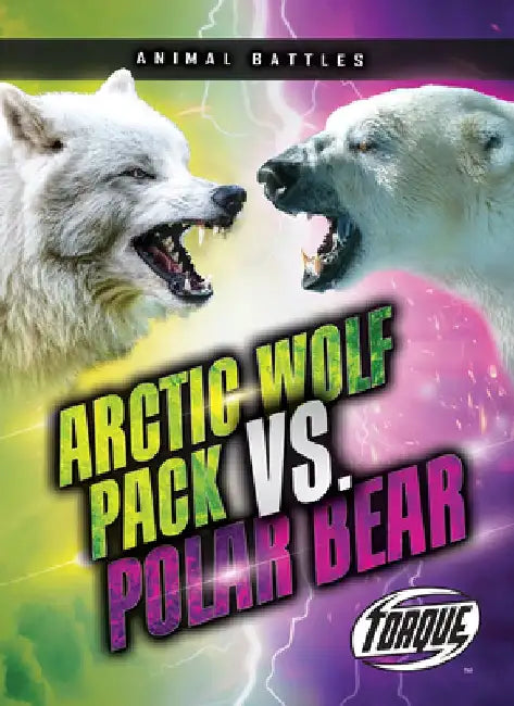 Arctic Wolf Pack vs. Polar Bear by Nathan Sommer