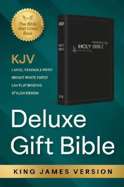 KJV Holy Bible: Deluxe Gift Bible - Black with Silver Frame: King James Version Bible by Global Publishing Partners