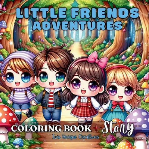 Little Friends Adventures, Coloring Book + Story by Ivis Unique Creations