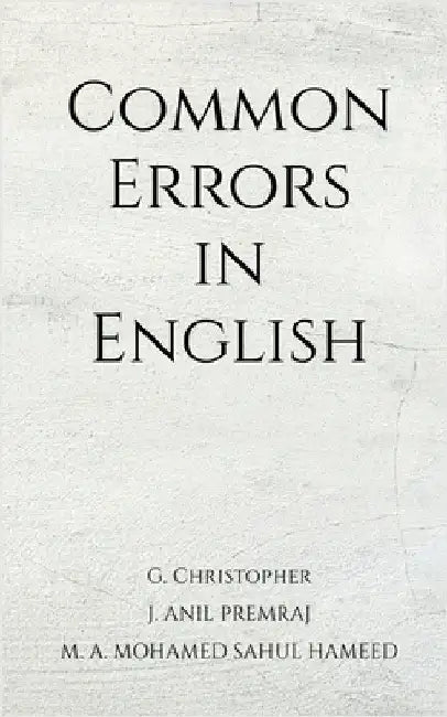 Common Errors in English by G Christopher