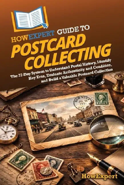 HowExpert Guide to Postcard Collecting: The 37-Day System to Understand Postal History, Identify Key Eras, Evaluate Authenticity and Condition, and Bu by Howexpert