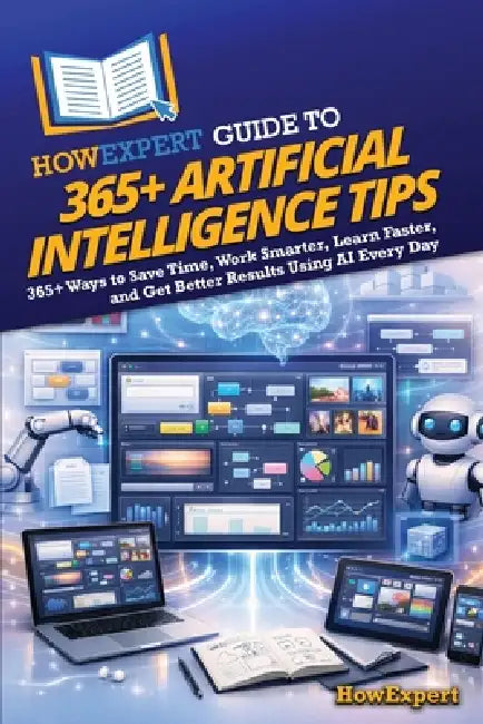 HowExpert Guide to 365+ Artificial Intelligence Tips: 365+ Ways to Save Time, Work Smarter, Learn Faster, and Get Better Results Using AI Every Day by Howexpert