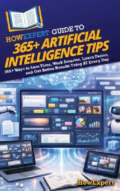 HowExpert Guide to 365+ Artificial Intelligence Tips: 365+ Ways to Save Time, Work Smarter, Learn Faster, and Get Better Results Using AI Every Day by Howexpert