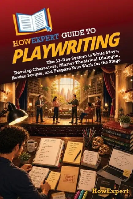 HowExpert Guide to Playwriting: The 33-Day System to Write Plays, Develop Characters, Master Theatrical Dialogue, Revise Scripts, and Prepare Your Wor by Howexpert