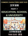 Chinese Characters Deep Dive (Part 7)- Education, School & University, Essential Words, Phrases, and Expressions for Students, Classrooms, Exams, and by Yan Guo