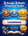 3 Louisiana LEAP 2025 Grade 3 Math Practice Tests: Full-Length Test Prep with Detailed Answer Explanations by A. Nazari