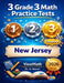3 New Jersey NJSLA Grade 3 Math Practice Tests: Full-Length Test Prep with Detailed Answer Explanations by A. Nazari