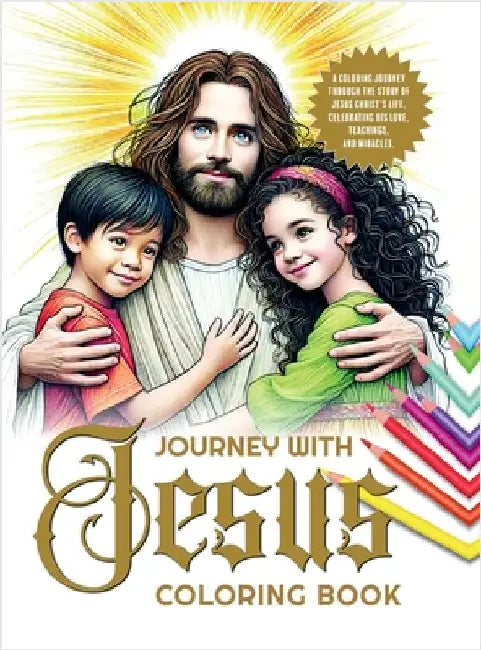 Journey with Jesus Coloring Book: A coloring journey through the story of Jesus Christ's life, celebrating His love, teachings, and miracles. by Phos Creatives