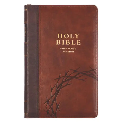 KJV Bible Deluxe Gift Faux Leather, Amazing Grace, Two-Tone W/Zipper Isa. 53:5 by Christian Art Gifts