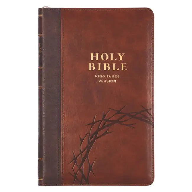 KJV Bible Deluxe Gift Faux Leather, Amazing Grace, Two-Tone W/Zipper Isa. 53:5 by Christian Art Gifts