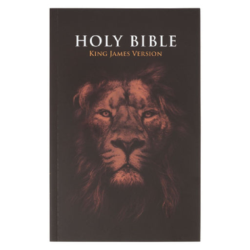 KJV Bible Outreach Softcover, Lion by Christian Art Gifts