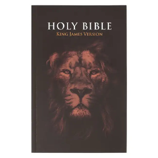 KJV Bible Outreach Softcover, Lion by Christian Art Gifts