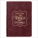 Journal Classic Burgundy with God Matt. 19:26