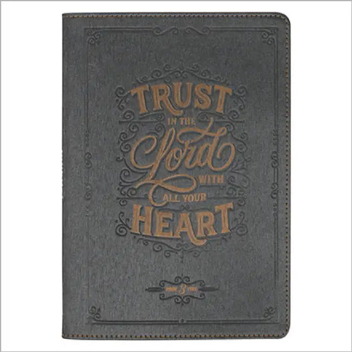 Journal Classic Charcoal Trust in the Lord Prov. 3:5