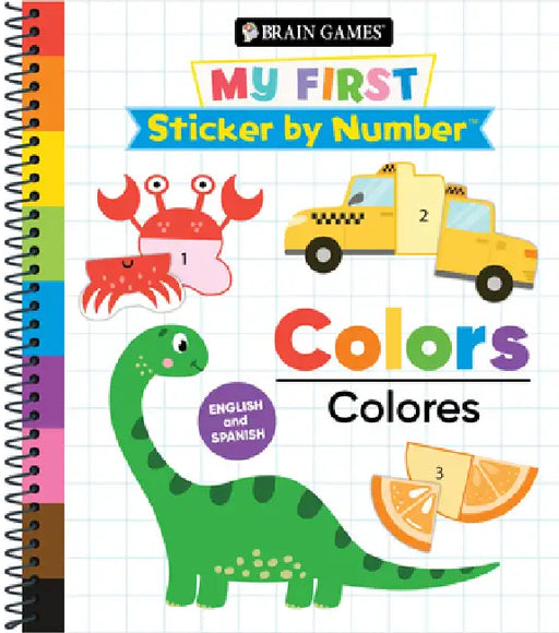 Brain Games - My First Sticker by Number: Colors - English and Spanish by Publications International Ltd, Brain Games