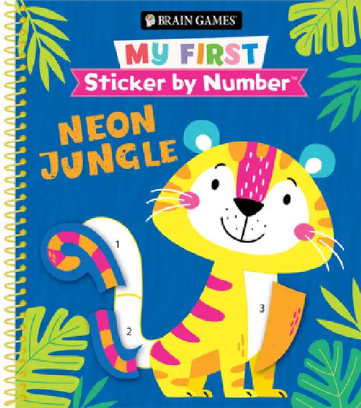 Brain Games - My First Sticker by Number: Neon Jungle (for Kids Ages 3-6) by Publications International Ltd, Little Grasshopper Books, Brain Games