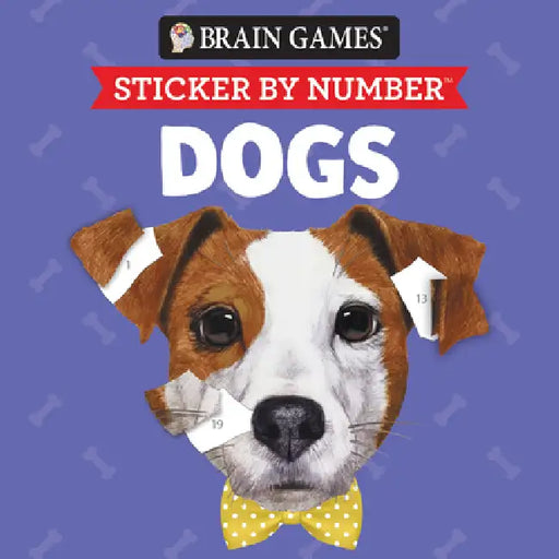 Brain Games - Sticker by Number Compact Edition: Dogs 7x7 Inches Perfect Gift for Dog Lovers, Travel Size Activity Book for Adults & Kids 7+ by Publications International Ltd, New Seasons, Brain Games