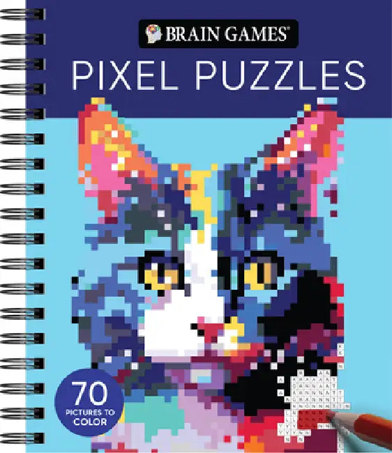 Brain Games - Pixel Puzzles: 70 Pictures to Color by Publications International Ltd, Brain Games