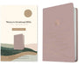 The Message Women's Devotional Bible Large Print (Leather-Look, Dusty Blush) by Eugene H. Peterson