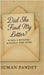 Did she find my letter?: Either a betrayal or happily ever after. by Suman Pandey