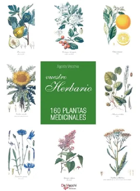 Vuestro herbario. 160 plantas medicinales: Cultivar un huerto sano con técnicas tradicionales y ecológicas paso a paso by Agosto Vecchio