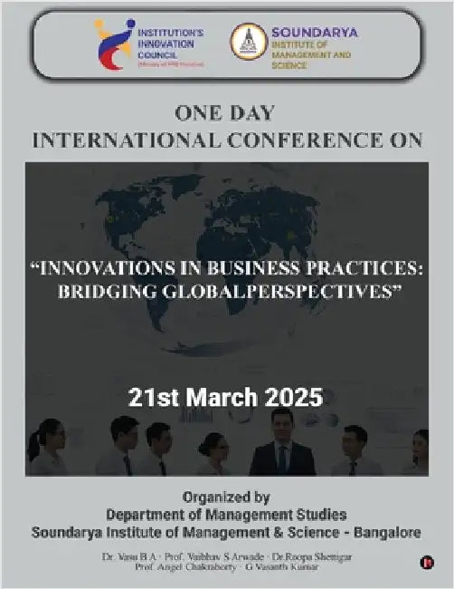 Innovations in Business Practices: Bridging Global Perspectives: Book of Abstracts by Dr Vasu B a