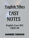 English Vibes Easy Notes CBSE XII: English Core 301 by Sandeep Tripathi