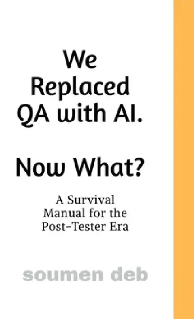We Replaced QA with AI. Now What ?: A Survival Manual for the Post-Tester Era by Soumen Deb