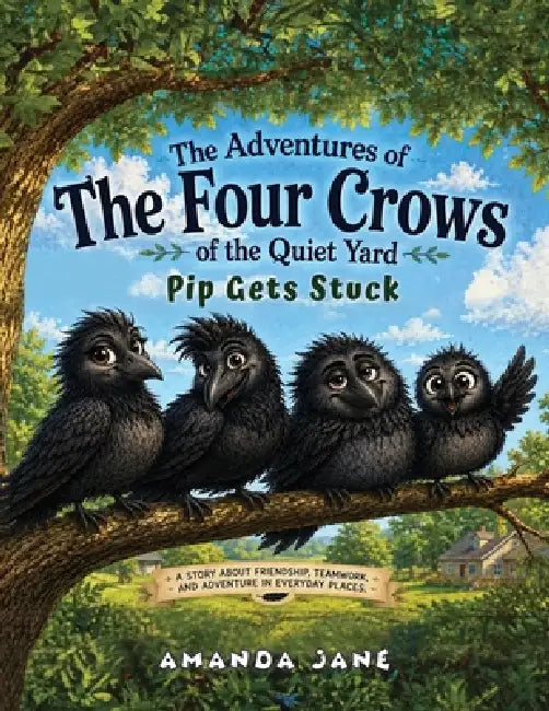 The Adventures of The Four Crows of the Quiet Yard: Pip Gets Stuck by Amanda Jane