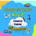 Coloring and Tracing A To Z Vehicle Theme by Julia Akash