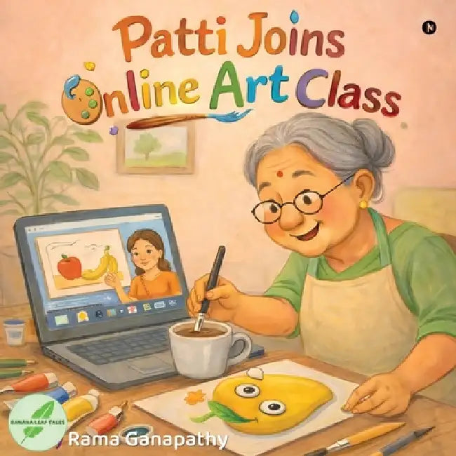 Patti Joins Online Art Class by Rama Ganapathy