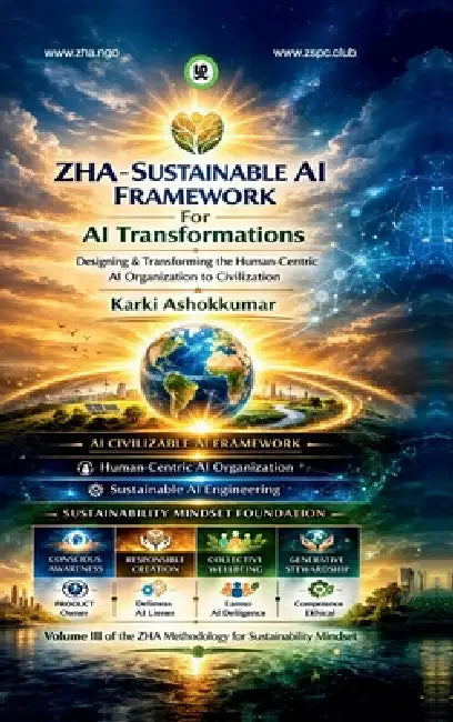 ZHA - Sustainable AI Framework for AI Transformations: Designing and Transforming the Human-Centric AI Organization to Civilization by Karki Ashokkumar