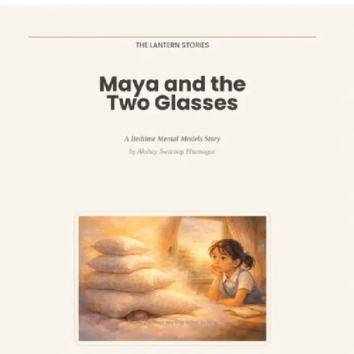 Maya and the Two Glasses: A Bedtime Mental Models Story by Akshay Swaroop Bhatnagar