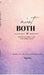 I meant BOTH: between what I say and what I feel by Manya