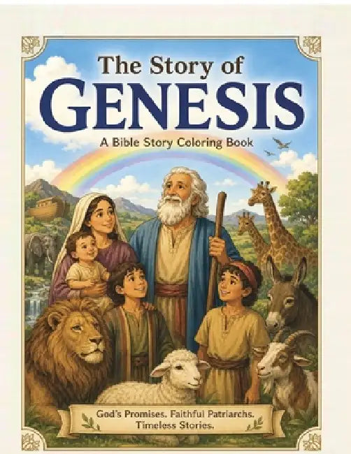 The Story of Genesis: A Bible Story Coloring Book by Anju Crellin