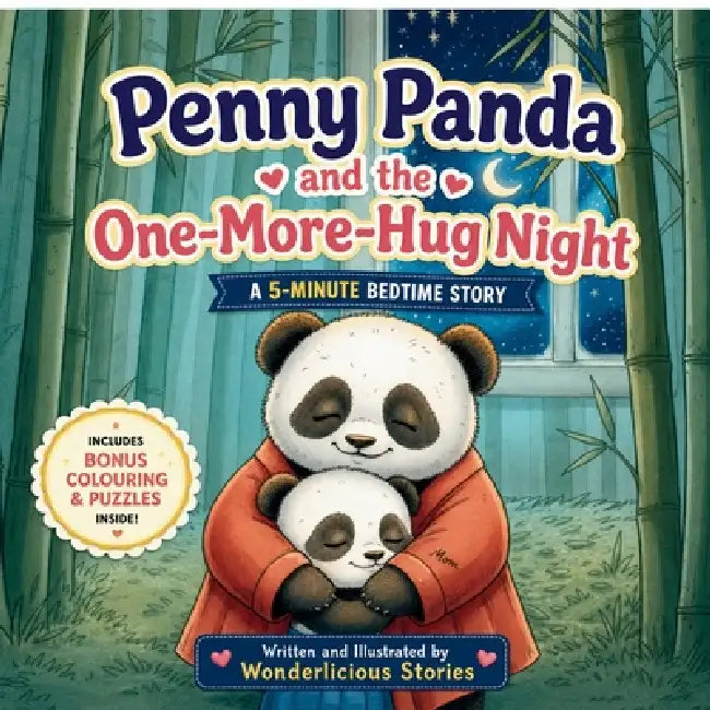 Penny Panda and the One-More-Hug Night: A 5-Minute Bedtime Story by Wonderlicious Stories