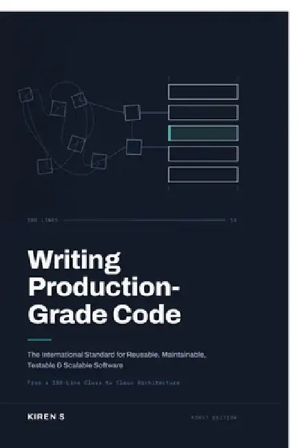 Writing Production Grade Code: The International Standard for Reusable, Maintainable, Testable & Scalable Software by Kiren S