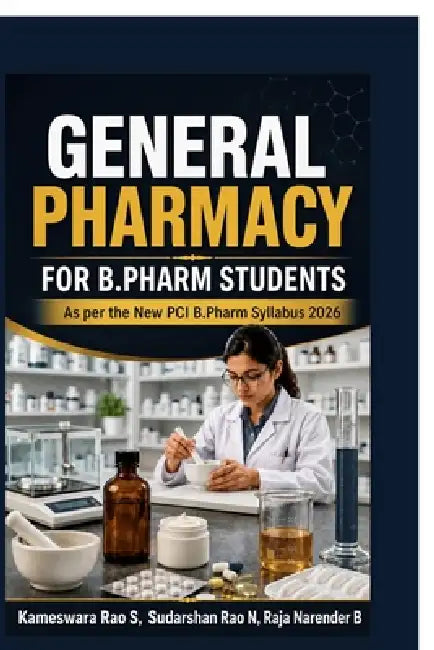 General Pharmacy for B.Pharm Students: As per the New PCI B.Pharm Syllabus 2026 by Kameswara Rao S, Sudarshan Rao N, Raja Narender B