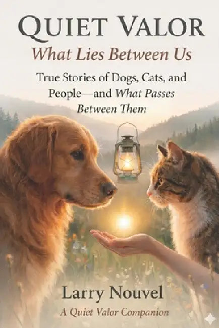 Quiet Valor, What Lies Between Us: True Stories of Dogs, Cats, and People, and What Passes Between Them by Larry Nouvel
