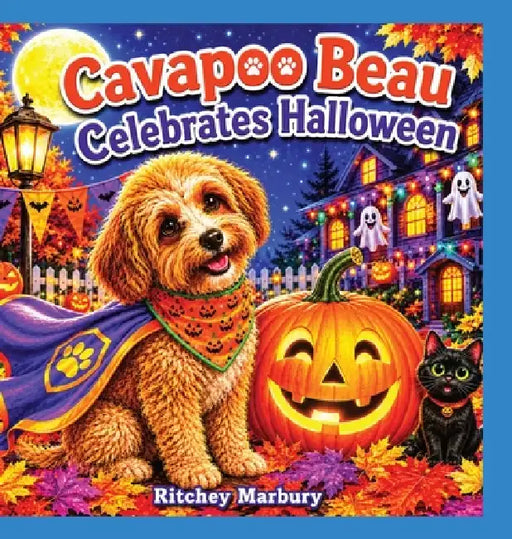 Cavapoo Beau Celebrates Halloween by Marbury III