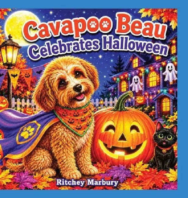 Cavapoo Beau Celebrates Halloween by Marbury III